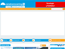 Tablet Screenshot of canalcaravaning.tv